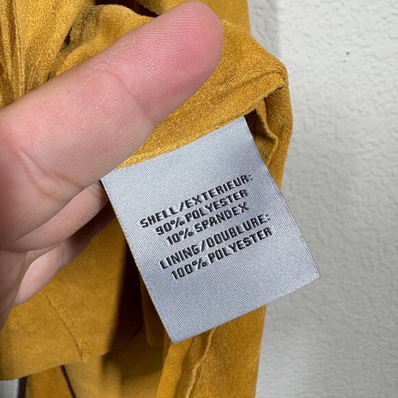 Bagatelle Collection Size XL Draped Cardigan Coatigan Jacket Yellow Open Front - Picture 11 of 12